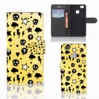 Telefoonhoesje met Naam Huawei P9 Lite Punk Geel