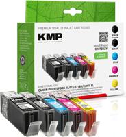 KMP Inktcartridge vervangt Canon PGI-570PGBK XL, CLI-571BK XL, CLI-571C XL, CLI-571M XL, CLI-571Y XL Compatibel Combipack Zwart, Foto zwart, Cyaan, Magenta, - thumbnail