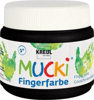 Creativ Company Mucki Vingerverf Zwart, 150ml