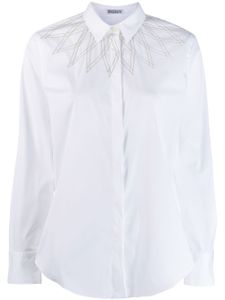 Brunello Cucinelli chemise à détails de clous - Blanc