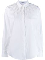 Brunello Cucinelli chemise à détails de clous - Blanc - thumbnail