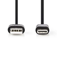 USB 2.0-Kabel | Type-C Male - A Male | 1,0 m | Zwart [CCGB60600BK10] - thumbnail