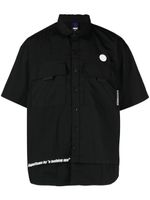 AAPE BY *A BATHING APE® chemise à patch logo - Noir - thumbnail