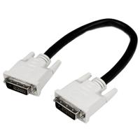 .com DVIDDMM1M - DVI-kabel - dubbele verbinding - DVI-D (M) naar DVI-D (M) - 1 m - duimschroeven - zwart