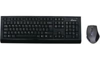 MediaRange MROS104-UK Keyboard QWERTY zwart met draadloze kabel