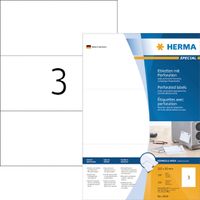 Etiket HERMA 4664 210x99mm geperforeerd wit 300stuks - thumbnail