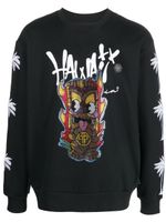 Philipp Plein sweat à imprimé Hawaii - Noir