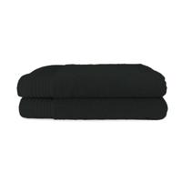 2-PACK: Handdoek Deluxe - 70 x 140 cm - Antraciet