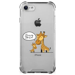 iPhone SE 2022/2020 | iPhone 8/7 Stevig Bumper Hoesje Giraffe