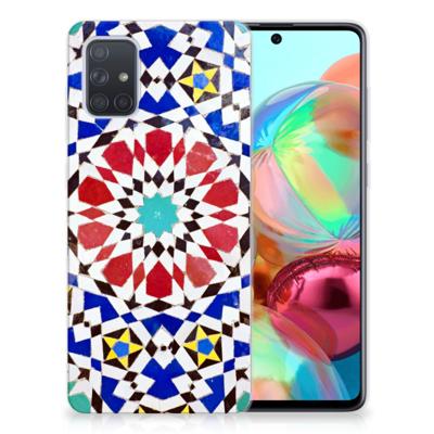 Samsung Galaxy A71 TPU Siliconen Hoesje Mozaïek Samsung Galaxy A71 TPU Siliconen Hoesje Mozaïek