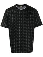 MCM t-shirt à motif monogrammé - Noir