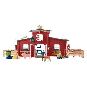 schleich FARM WORLD Grote stal, rood - 42606