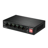 Edimax ES-5104PH V2 netwerk-switch Fast Ethernet (10/100) Power over Ethernet (PoE) Zwart - thumbnail