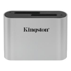 Kingston Technology Workflow SD Reader geheugenkaartlezer USB 3.2 Gen 1 (3.1 Gen 1) Zwart, Zilver