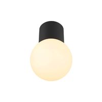 SLV Bol plafondlamp Varyt Zwart - Ø 12cm 1007607