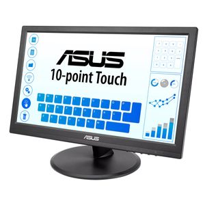 Asus VT168HR Touch Touchscreen monitor Energielabel: B (A - G) 39.6 cm (15.6 inch) 1388 x 768 Pixel 16:9 5 ms HDMI, USB, VGA TN LED