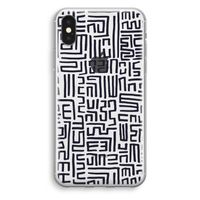 Moroccan Print: iPhone X Transparant Hoesje - thumbnail