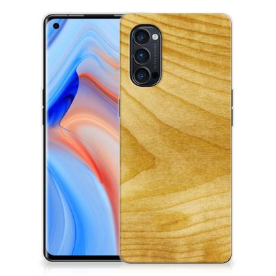 OPPO Reno4 Pro 5G Bumper Hoesje Licht Hout