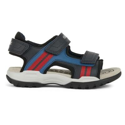 Geox J Borealis Boy A Sandalen voor jongens, rood (navy red), 28 EU