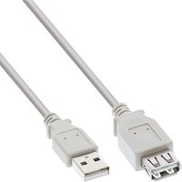 InLine 5m USB 2.0 USB-kabel Beige