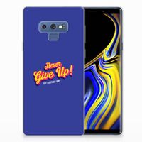 Samsung Galaxy Note 9 Siliconen hoesje met naam Never Give Up - thumbnail