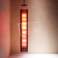 Sunshower Deluxe Black UV- en Infrarood Inbouw 32x187x16cm Full Body 2000W Aluminium