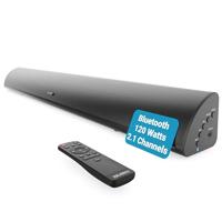 Majority Snowdon II-soundbar (120 W) met subwoofer en surroundgeluid, draadloos streamen via Bluetooth, afstandsbediening, aan de muur te monteren, geschikt voor optische kabel, RCA-kabel inbegrepen