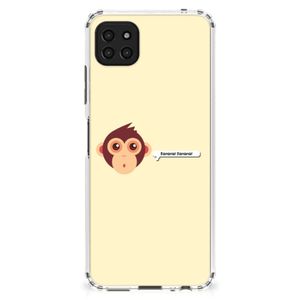 Samsung Galaxy A22 5G Stevig Bumper Hoesje Monkey