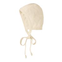 Babymutsje van bourette zijde, naturel 50/56