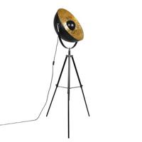 QAZQA Industriële vloerlamp tripod zwart - Magna 50 Eglip - thumbnail