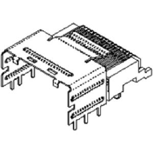 Molex 757830140 Female header, inbouw (precisie) Totaal aantal polen: 36 Rastermaat: 0.8 mm Inhoud: 1 stuk(s) Tape on Full reel