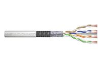 DIGITUS Ruwe patchkabel Cat-6 - Ongemonteerd per meter - 305 m - SF-UTP netwerkkabel - LSZH - AWG 26/7 - Grijs