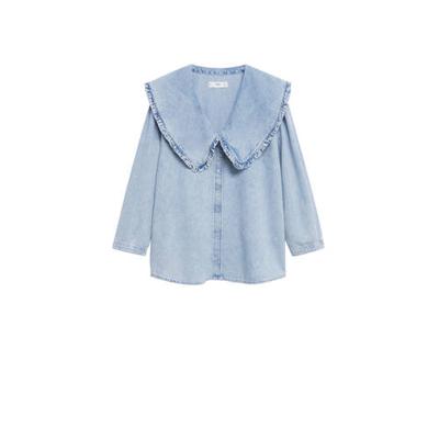 Mango blouse lichtblauw