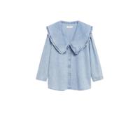Mango blouse lichtblauw