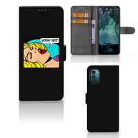 Nokia G11 | G21 Wallet Case met Pasjes Popart Oh Yes - thumbnail