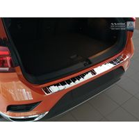 Chroom RVS Bumper beschermer passend voor Volkswagen T-Roc 11/2017- 'Ribs' AV238021 - thumbnail