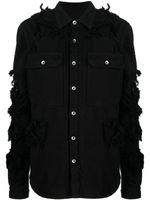 Rick Owens DRKSHDW veste en jean à bords francs - Noir