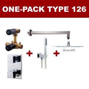 Wiesbaden one-pack inbouwthermostaatset type 126