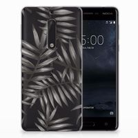 Nokia 5 TPU Case Leaves Grey - thumbnail