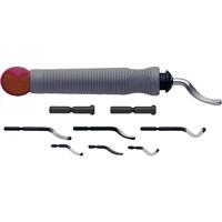 Profigrat by Exact 60003 Ontbraamset, universele handgreep met 7 messen (2,6/3,2/6,0 mm), verschillende vormen, inclusief adapter