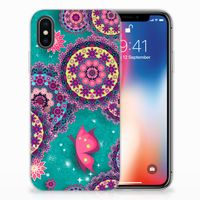 Apple iPhone X | Xs Hoesje maken Cirkels en Vlinders