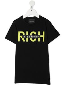 John Richmond Junior t-shirt à logo imprimé - Noir