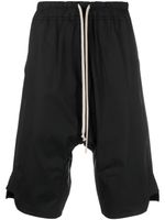 Rick Owens short de sport à lien de resserrage - Noir - thumbnail