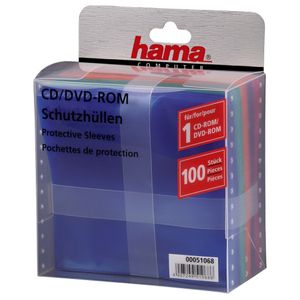 Hama CD/DVD/Blu-Ray PP Sleeves 100-pack Multi Kleur