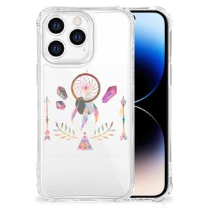 iPhone 14 Pro Stevig Bumper Hoesje Boho Dreamcatcher