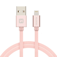 Swissten Lightning naar USB Kabel 2M Roze - thumbnail