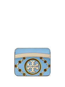 Tory Burch porte-cartes à logo embossé - Bleu