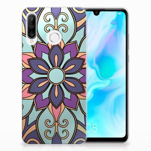 Huawei P30 Lite TPU Case Purple Flower