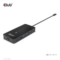 CLUB3D Type-C 7-in-1 hub met 2x HDMI, 2x USB Gen1 Type-A, 1x RJ45, 1x 3.5mm Audio,1x USB Gen1 Type-C 100W Silicon motion chip geschikt voor apple m1/2 - thumbnail