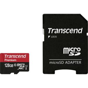 Transcend Premium microSDXC-kaart Industrial 128 GB Class 10, UHS-I Incl. SD-adapter